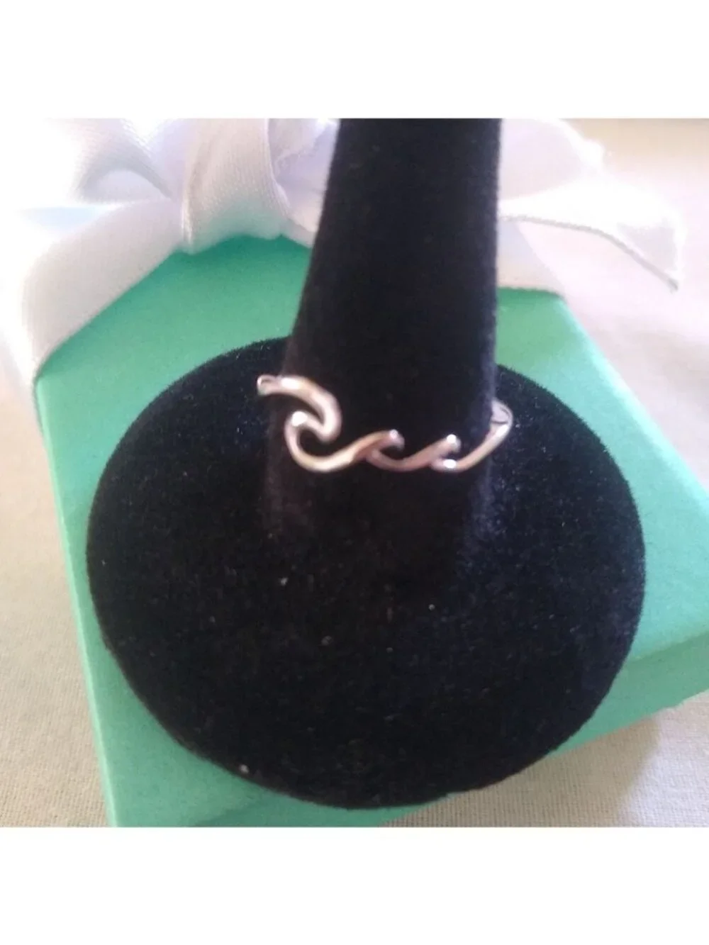 Sterling Silver Rolling Waves Ring 925 Size 6